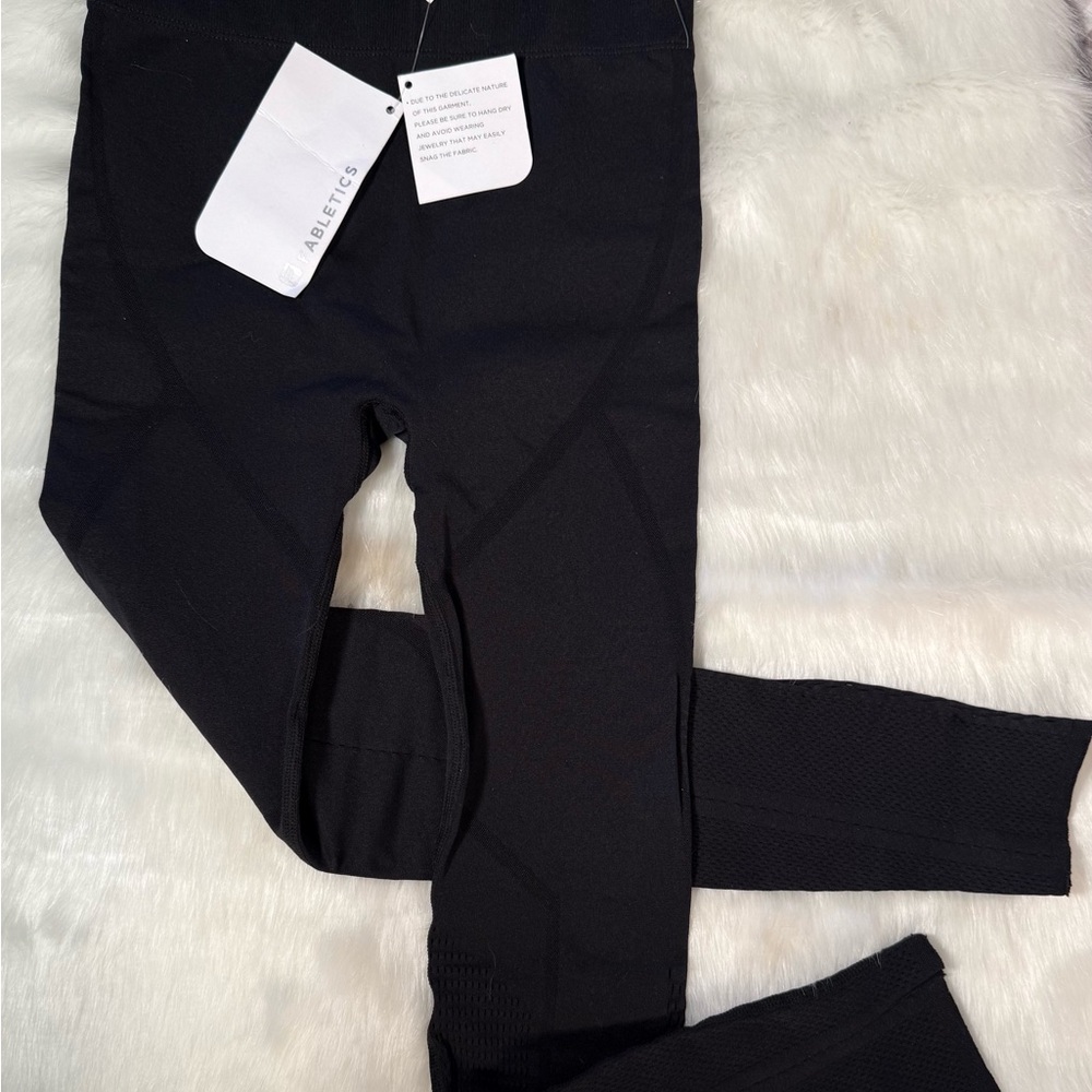Fabletics Kids Black Leggings